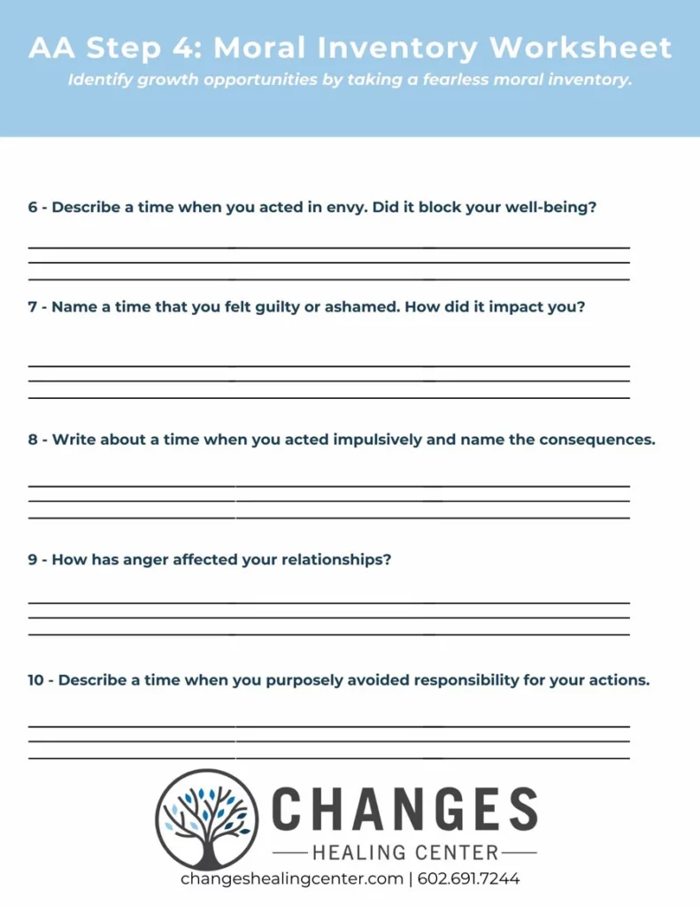 Step 4 Character Defects